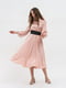 Сукня рожева з довгими широкими рукавами на резинці | 6116392 | фото 4