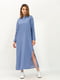 Сукня-сорочка блакитна максі-довжини | 6116527 | фото 3