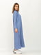 Сукня-сорочка блакитна максі-довжини | 6116527 | фото 5