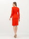 Трикотажна червона сукня напівприлеглого силуету | 6783596 | фото 3