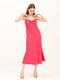 Сукня-комбінація кольору фуксія зі щільного шовку | 6882613 | фото 2