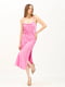 Сукня-комбінація рожевого кольору зі щільного шовку | 6882614 | фото 3