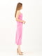 Сукня-комбінація рожевого кольору зі щільного шовку | 6882614 | фото 4