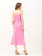 Сукня-комбінація рожевого кольору зі щільного шовку | 6882614 | фото 5