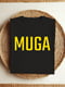 Футболка чорна "MUGA"  | 6882660