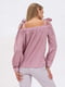 Блуза рожева з зав’язками на плечах Віайпі | 6883012 | фото 2