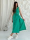 Сукня зелена з кишенями | 6887191