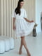 Сукня шифонова молочного кольору в квітковий принт | 6887200 | фото 2