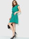 Сукня А-силуету зелена в горошок | 6262533 | фото 3