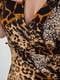 Блуза коричнева в принт | 6887896 | фото 5