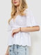 Блуза біла з вирізом | 6887905 | фото 3