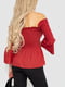 Блуза терракотового цвета с открытыми плечами | 6887912 | фото 4