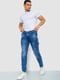 Прямые синие джинсы с карманами | 6888212 | фото 2