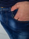 Прямі сині джинси з потертостями | 6888256 | фото 5