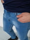Прямі сині джинси з потертостями | 6888259 | фото 5