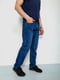 Прямі сині джинси з потертостями | 6888264 | фото 3