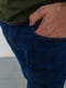 Прямые синие джинсы с потертостями | 6888265 | фото 5
