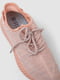 Рожеві текстильні кросівки | 6888314 | фото 2