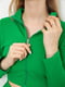 Зеленый костюм в рубчик с укороченной кофтой | 6888393 | фото 5