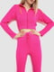 Рожевий костюм у рубчик з укороченою кофтою | 6888394 | фото 2