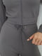 Серый костюм в рубчик с укороченной кофтой | 6888396 | фото 6