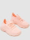 Рожеві текстильні кросівки | 6888443 | фото 3