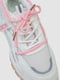 Белые кроссовки с розовыми шнурками | 6888449 | фото 2