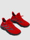 Червоні текстильні кросівки | 6888492 | фото 3