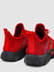 Червоні текстильні кросівки | 6888492 | фото 4