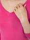 Рожевий лонгслів з укороченим рукавом | 6888541 | фото 5