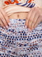 Персиково-синя піжама з бриджами | 6888658 | фото 6