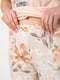 Персиковая пижама с бриджами | 6888660 | фото 6