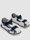 Комбинированные бело-синие сандалии | 6888771 | фото 3