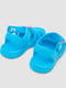 Голубые резиновые сандалии-сабо с джибитсами | 6888772 | фото 4