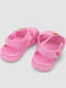 Розовые резиновые сандалии-сабо с джибитсами | 6888774 | фото 4