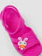 Рожеві гумові сандалі-сабо з джибітсами | 6888776 | фото 2