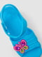 Синие резиновые сандалии-сабо с джибитсами | 6888779 | фото 2