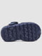 Темно-синие резиновые сандалии-сабо с джибитсами | 6888781 | фото 5