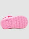 Розовые резиновые сандалии-сабо с джибитсами | 6888784 | фото 5