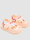Резиновые сандалии-сабо пудрового цвета  с джибитсами | 6888785 | фото 3