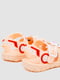 Резиновые сандалии-сабо пудрового цвета  с джибитсами | 6888785 | фото 4