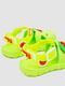 Резиновые сандалии-сабо салатового цвета с джибитсами | 6888786 | фото 4