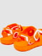 Оранжевые резиновые сандалии-сабо с джибитсами | 6888788 | фото 4