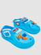 Голубые резиновые сандалии-сабо с джибитсами | 6888791 | фото 3
