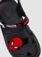 Черные резиновые сандалии-сабо с джибитсами | 6888794 | фото 2