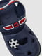 Синие резиновые сандалии-сабо с джибитсами | 6888795 | фото 2