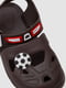 Коричневі гумові сандалі-сабо з джибітсами | 6888797 | фото 2