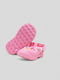 Розовые резиновые сандалии-сабо с джибитсами | 6888798 | фото 4