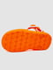 Оранжевые резиновые сандалии-сабо с джибитсами | 6888800 | фото 5