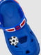 Синие резиновые сандалии-сабо с джибитсами | 6888806 | фото 2